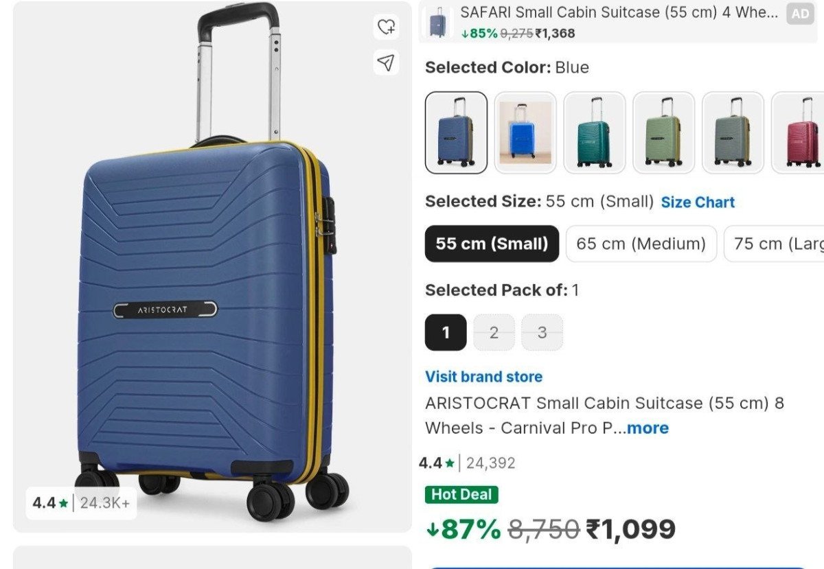 .

Grab 💥💥 
1,099₹



More Details 👉 

📢 Join WhatsApp Deals


#DealsHeaven #LootDeals #BestDeals
#deals 
#budgetfriendly 
#hotdeals
#trending
#dealoftheday