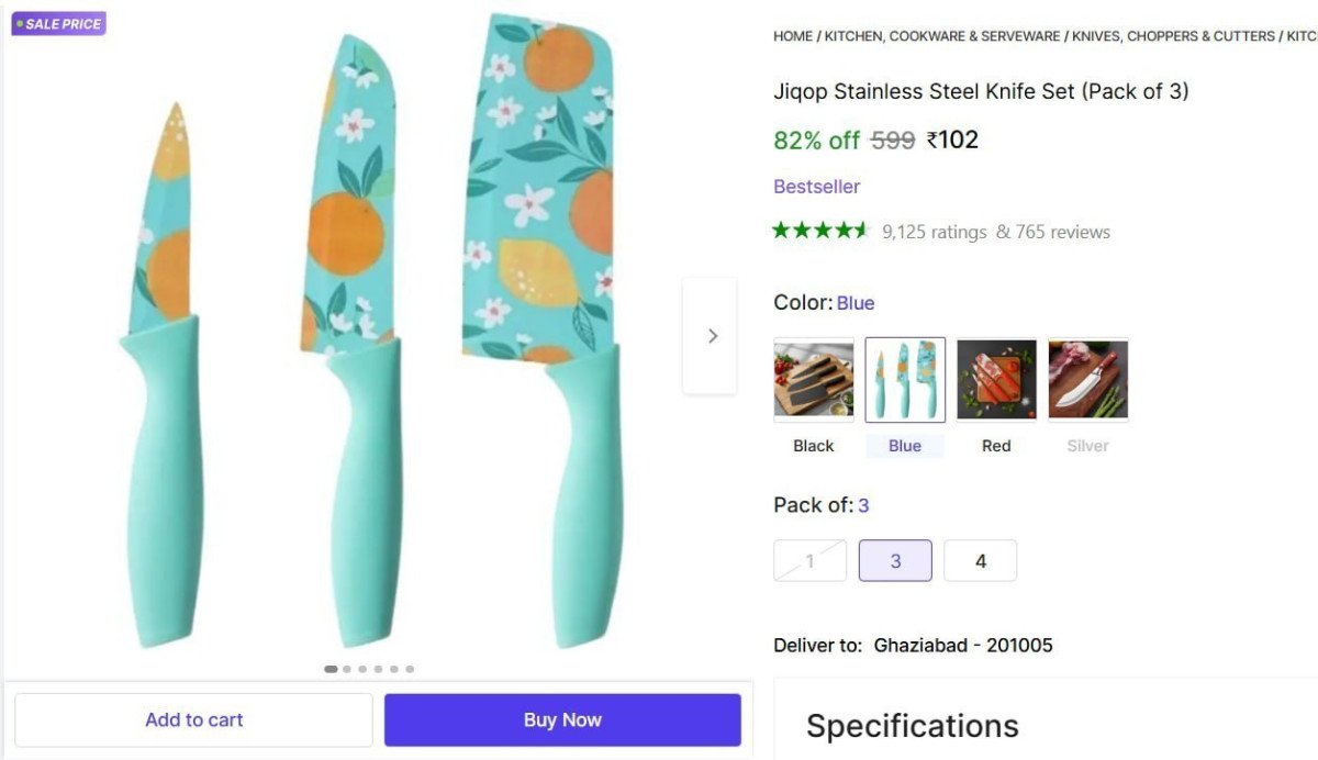 🔥  Stainless Steel Knife Set (Pack of 3) @ ₹102

🔗 

More Details 👉 

📢 Join WhatsApp Deals


#DealsHeaven #LootDeals #BestDeals
#deals 
#budgetfriendly 
#hotdeals
#trending
#dealo...