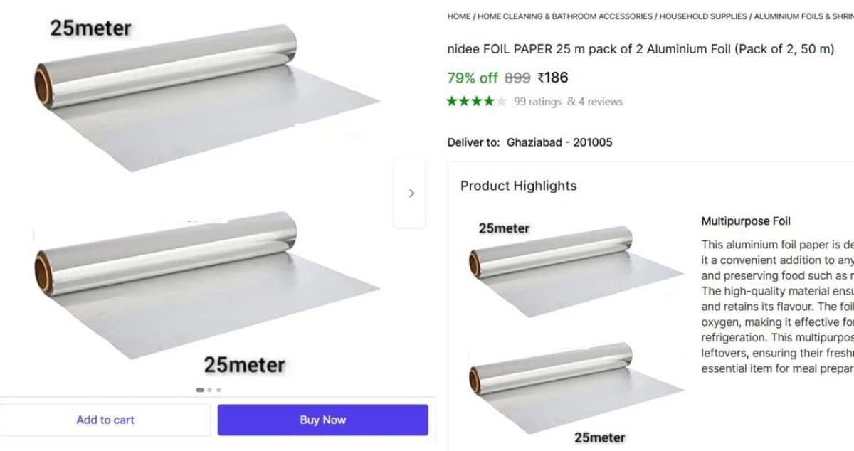 🔥  Aluminium Foil (Pack of 2, 50 m) @ ₹186

🔗 

More Details 👉 

📢 Join WhatsApp Deals


#DealsHeaven #LootDeals #BestDeals
#deals 
#budgetfriendly 
#hotdeals
#trending
#dealofthed...