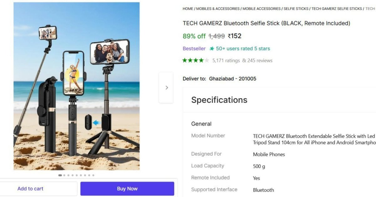 🔥  GRAB : Bluetooth Selfie Stick @ Rs.152

🔗 

More Details 👉 

📢 Join WhatsApp Deals


#DealsHeaven #LootDeals #BestDeals
#deals 
#budgetfriendly 
#hotdeals
#trending
#dealoftheday