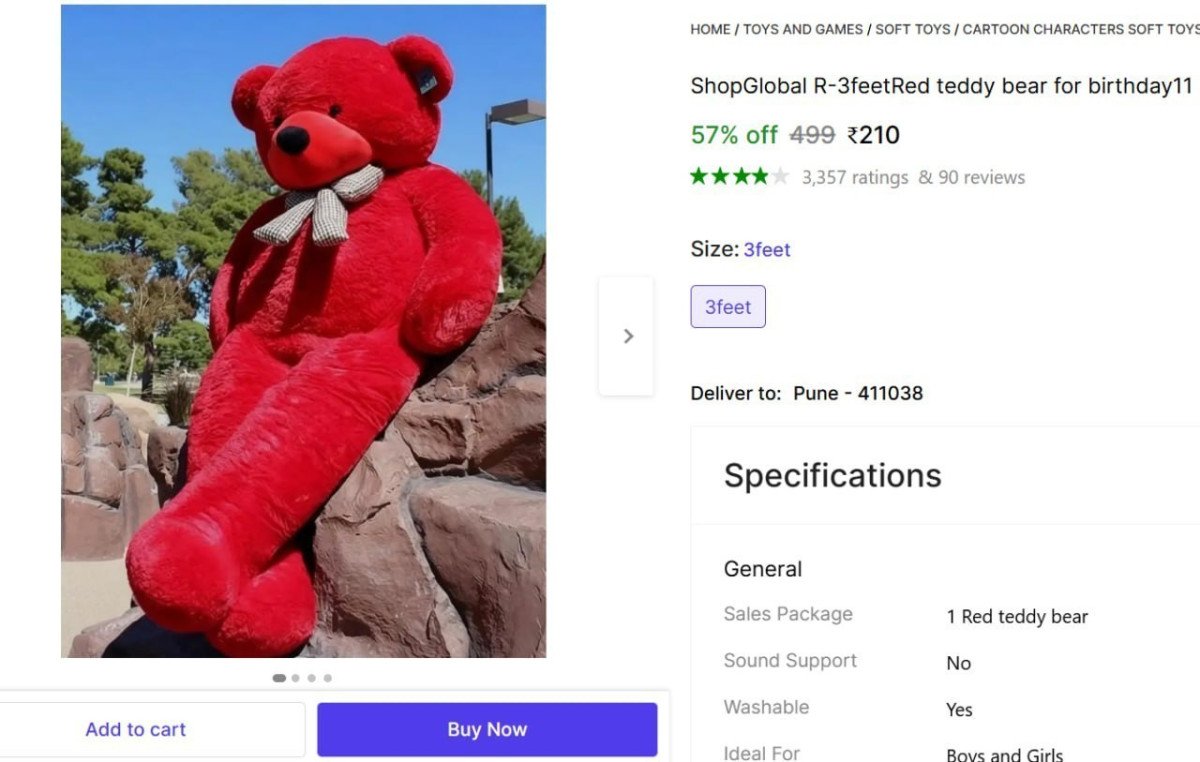 3 Feet Red Teddy Bear @ ₹210




More Details 👉 

📢 Join WhatsApp Deals


#DealsHeaven #LootDeals #BestDeals
#deals 
#budgetfriendly 
#hotdeals
#trending
#dealoftheday