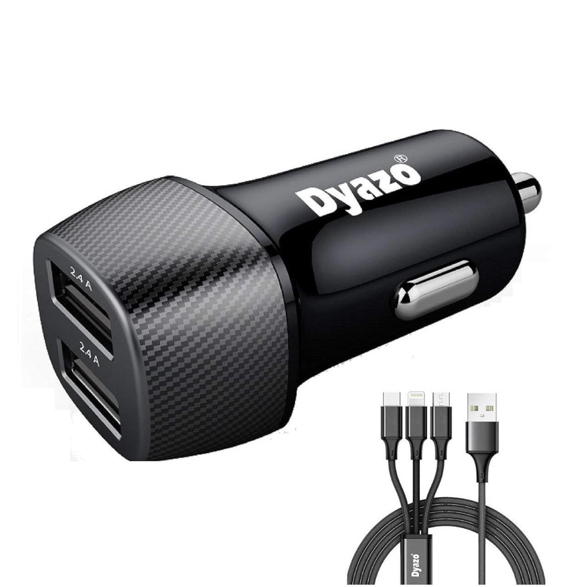 Amazon Dyazo 4 8 Amp (2 4 2 4 Amp) Dual Port Fast Usb Car Charger 299