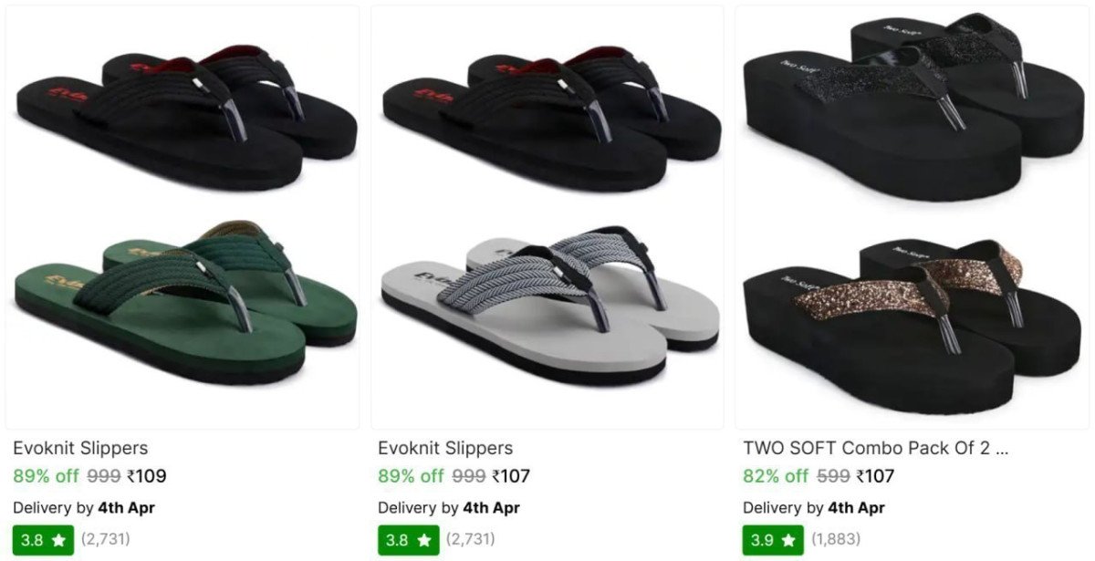 🔥  Slippers Starts @ ₹107

🔗 

More Details 👉 

📢 Join WhatsApp Deals


#DealsHeaven #LootDeals #BestDeals
#deals 
#budgetfriendly 
#hotdeals
#trending
#dealoftheday