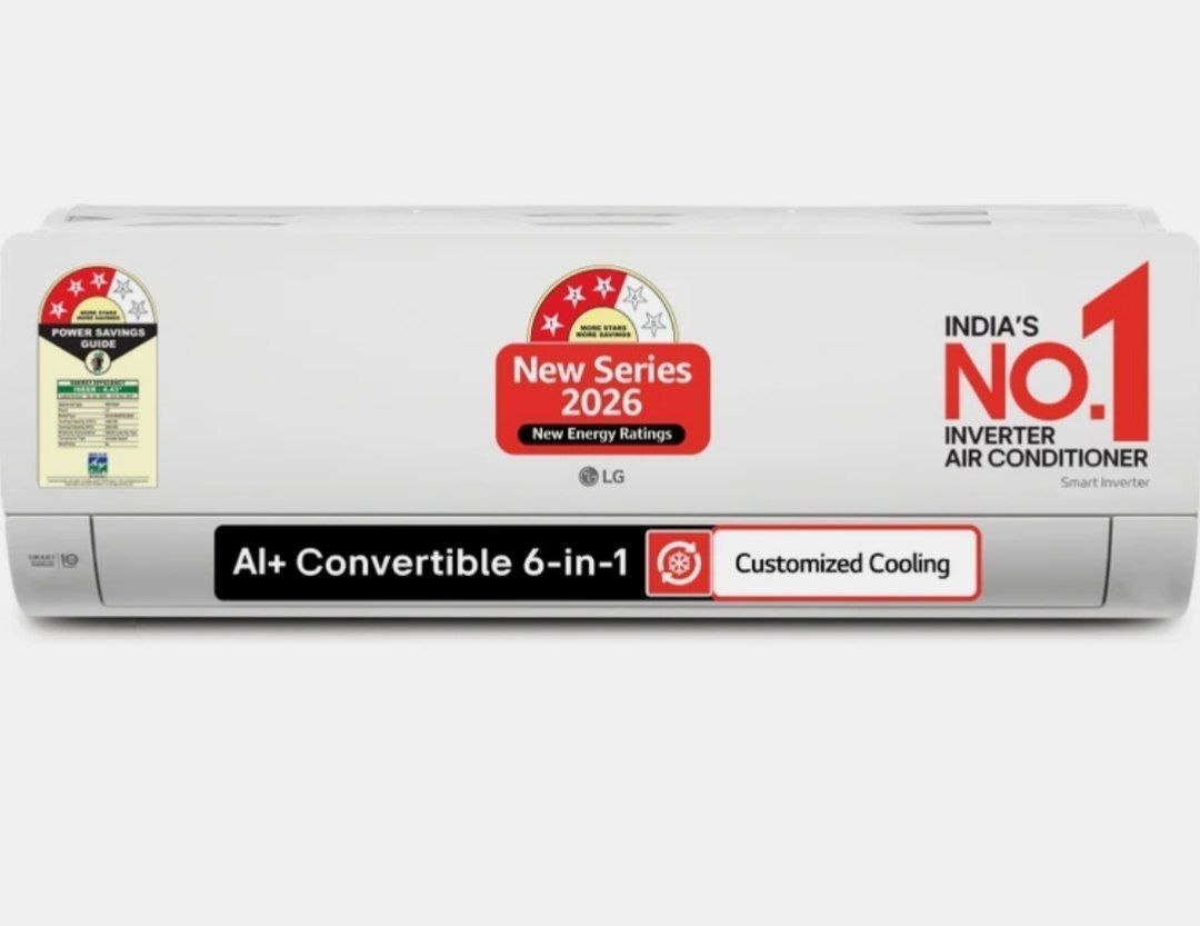 🔥🔥 LG 2026 Model 1.5 ton 3 Star Split Smart Inverter with Wi-fi Faster Cooling and Energy Saving, Energy Manager+

🎁 Deal Price : ₹33,990

Buy Here :  

💥Bank offer: ₹3500 off on SBI,H...