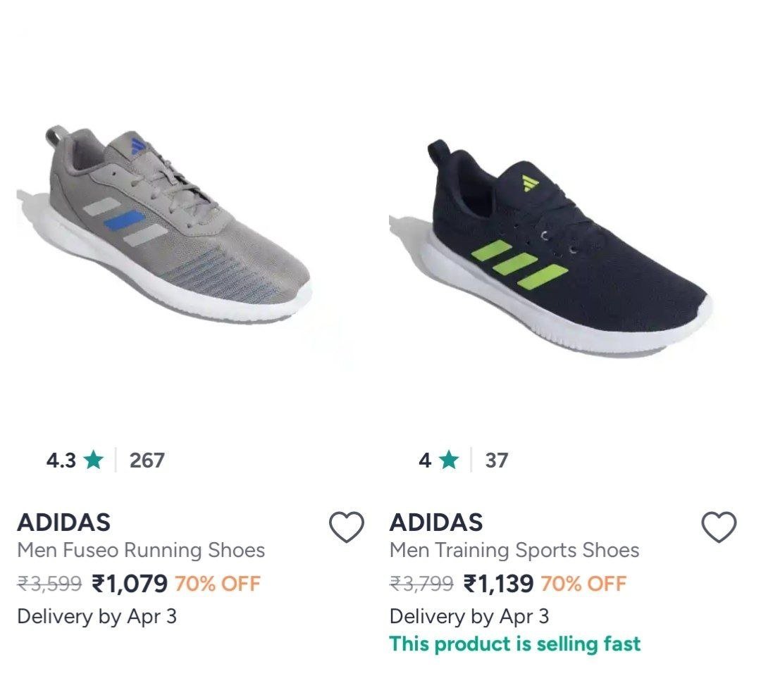 🔥🔥 Upto 74% Off On Adidas Shoes Starts from 1079

Men : 
Women : 

More Details 👉 

📢 Join WhatsApp Deals


#DealsHeaven #LootDeals #BestDeals
#deals 
#budgetfriendly 
#hotdeals
#trendin...