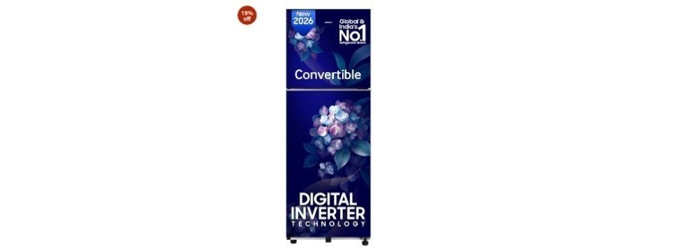 Samsung 236 L 2 Star Convertible Digital Inverter Frost Double Door Refrigerator (rt40h28u2hshl Hydrangea Blue 2026 Modeldeal 23990 Reg 26k Apply 1000 Coupon