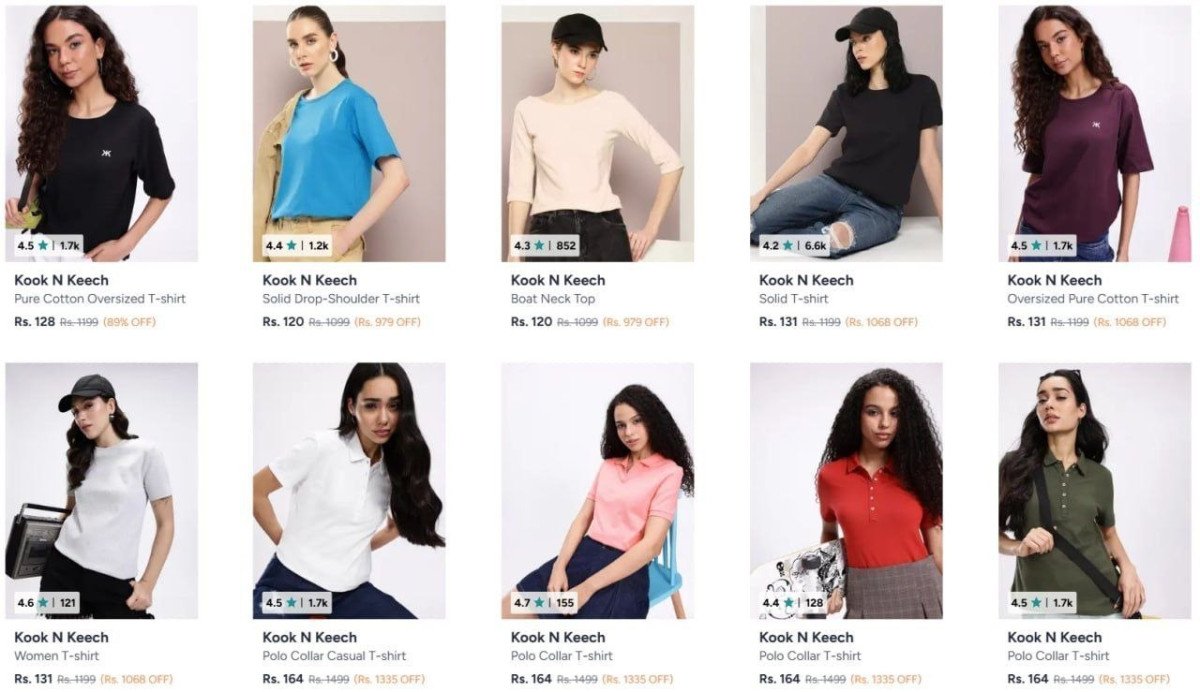 Myntra Loot : Upto 90% Off On Kook N Keech Clothing.

Men's : 
Women's : 

More Details 👉 

📢 Join WhatsApp Deals


#DealsHeaven #LootDeals #BestDeals
#deals 
#budgetfriendly 
#hotdeals
#trend...