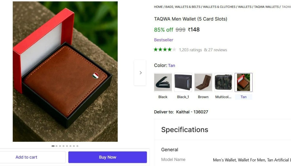 🔥  Men Wallet (5 Card Slots) @ ₹148

🔗 

More Details 👉 

📢 Join WhatsApp Deals


#DealsHeaven #LootDeals #BestDeals
#deals 
#budgetfriendly 
#hotdeals
#trending
#dealoftheday
