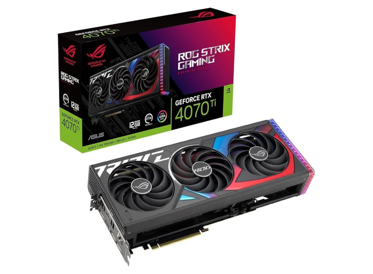 Asus Rog Strix Nvidia Geforce Rtx 4070 Ti Gaming Graphics Card 68 413