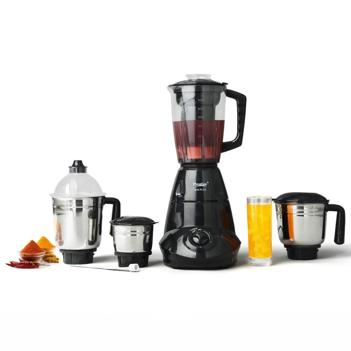 649prestige Iris 750 Watt Mixer Grinder With 4 Jars