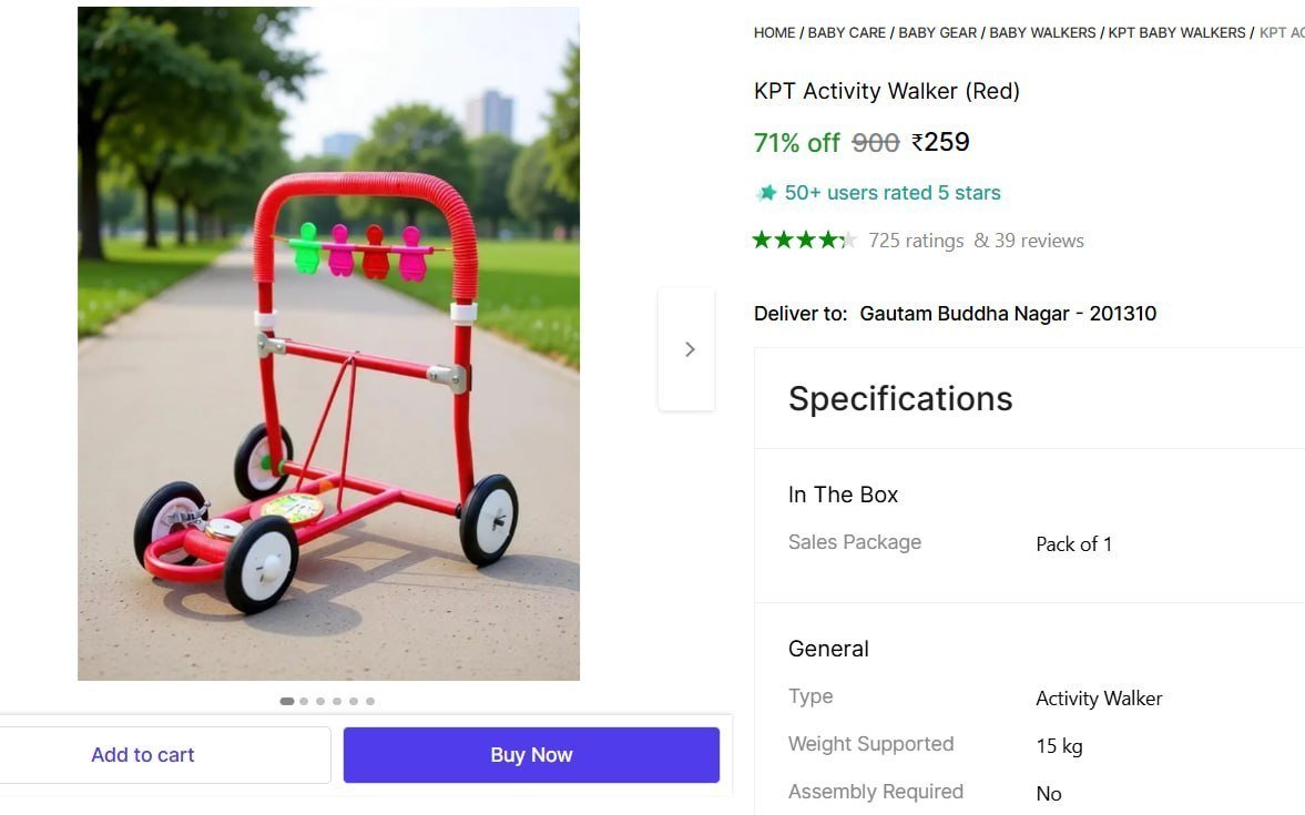 Foldable Kids Walker 259