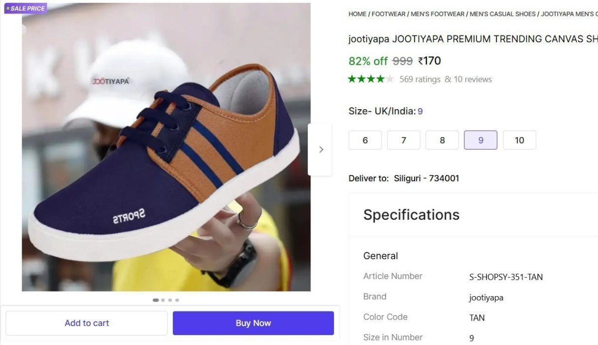 Canvas Shoes For Men 170