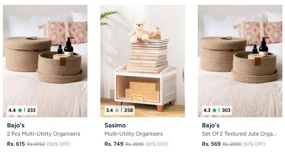 Myntra Double Bed Fitted Bedsheets Starts 229festive Cushion Cover Sets Starting At Just 251min 50 On Popular Organisers