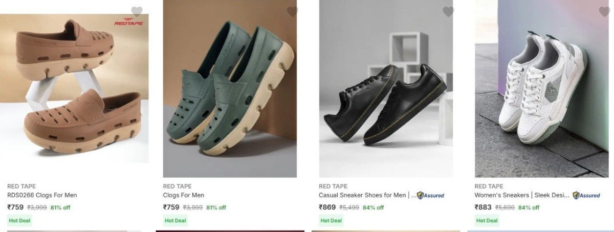 Flipkart Mega Branded Shoes Sale Get Your Favorite Brands At 90 Shop Now Red Tape Puma Nike Adidas Reebok