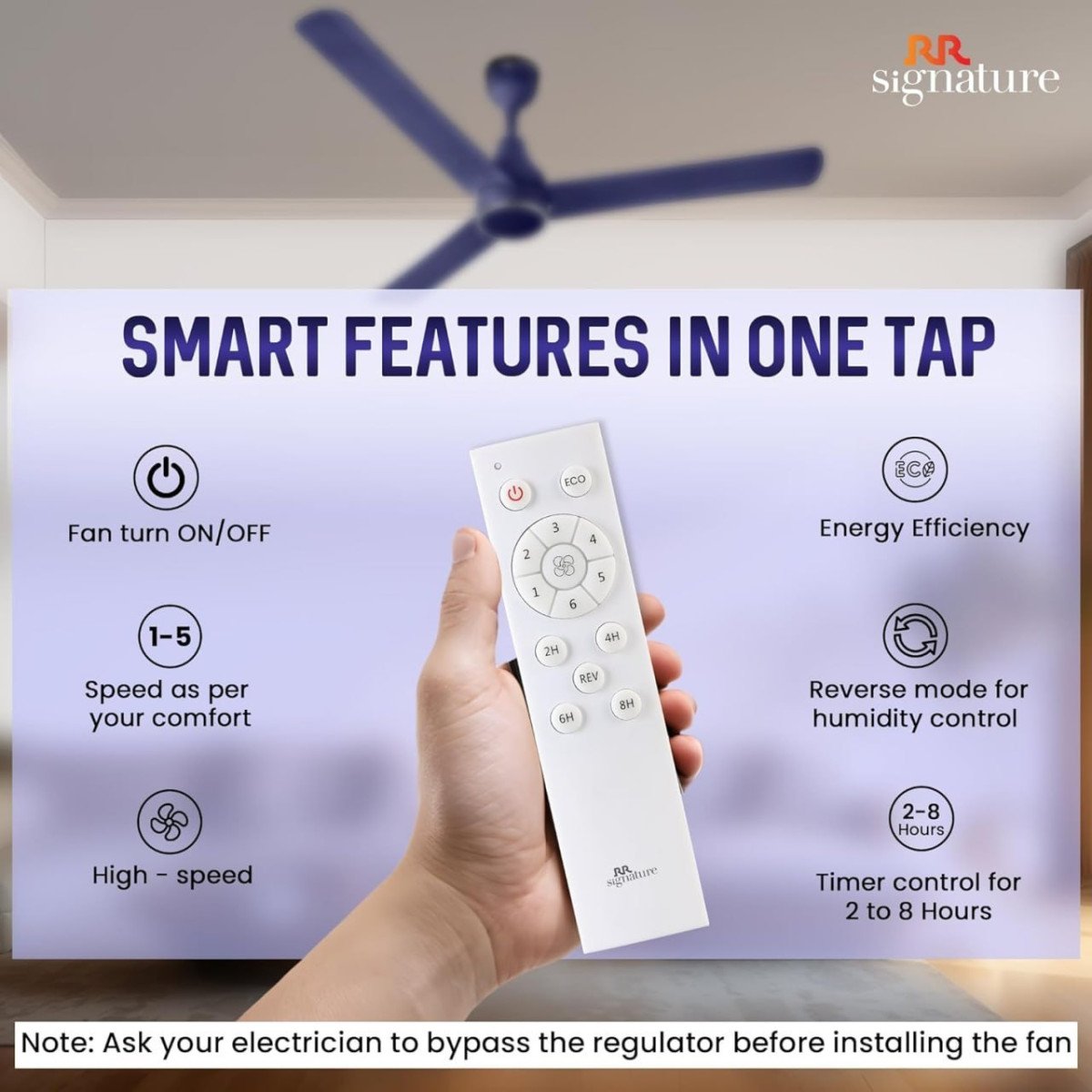 Rr Signature Neoair 1200mm Bldc Ceiling Fan 2399