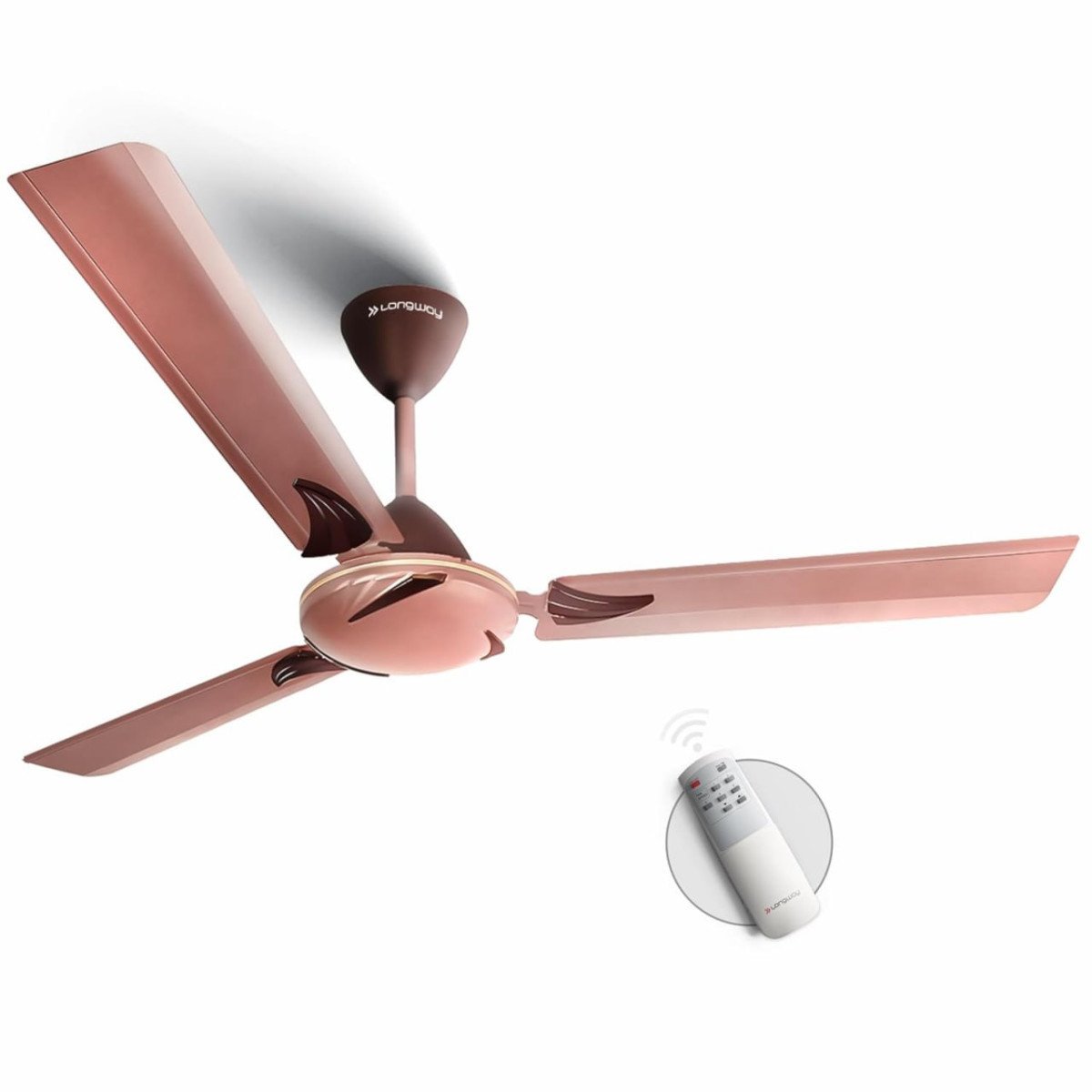 Longway Creta P1 1200 Mm 48 Inch Remote Controlled 3 Blade Anti-dust Decora