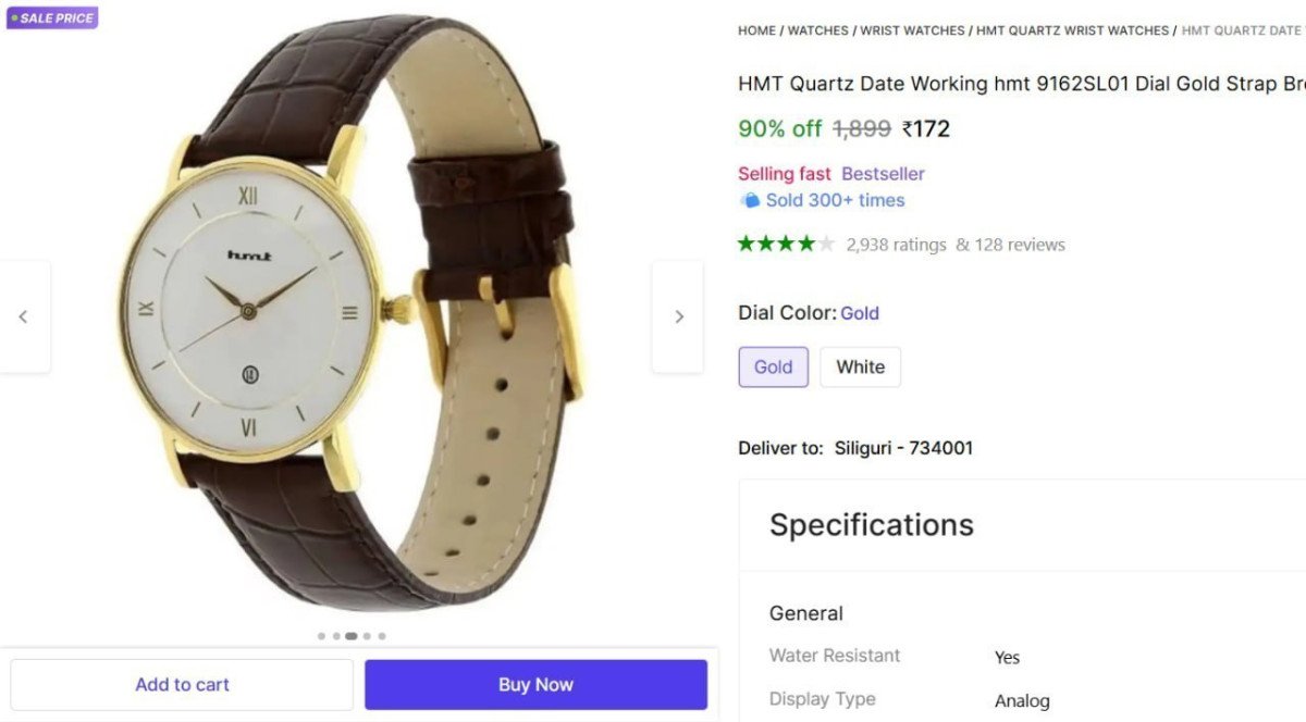 Hmt Analog Watch For Men At 172