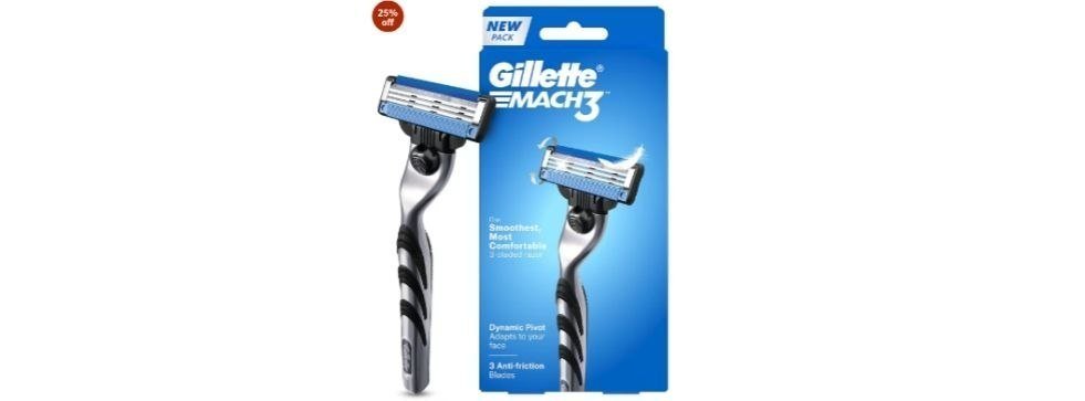 Gillette Mach 3 Shaving Razor For Men Most Comfortable Shavedeal 103 Reg 199 Apply 50 Coupon