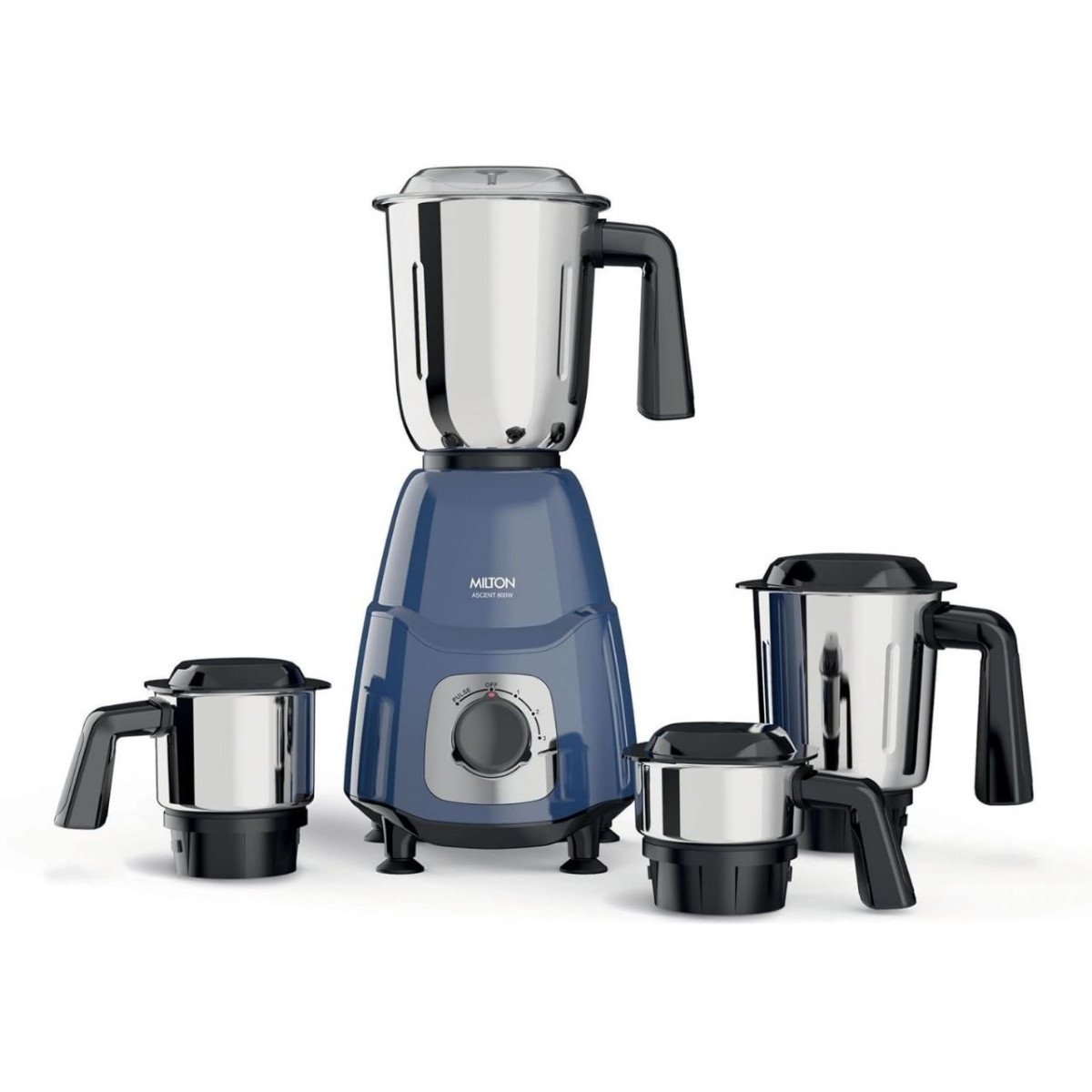 Milton Ascent Mixer Grinder Isi Certified Grindstone Blade Technology 4 Jar 2 681
