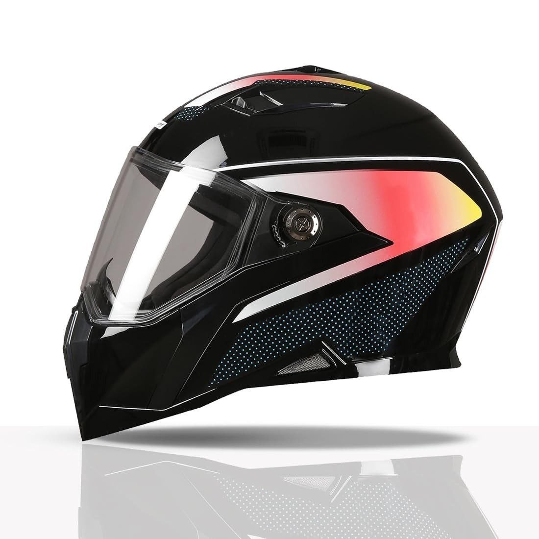Tvs Racing Anti Matter Full Face Helmet For Bike Motorcycle Riders-dot Isi 