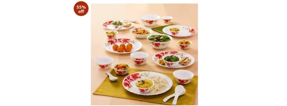 Larah By Borosil Dinner Set 27 Pieces 1 319 Reg 1699