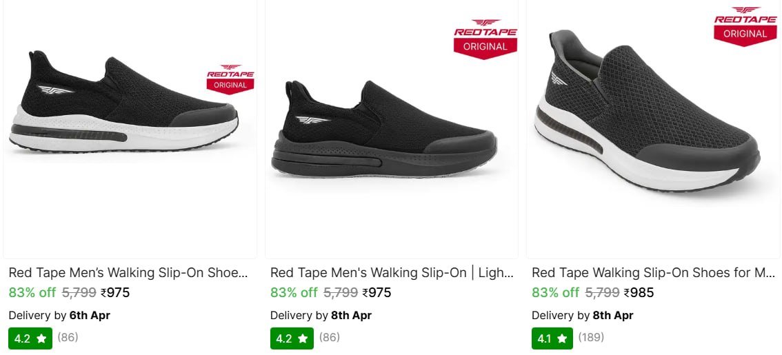 Red Tape Shoes From 975