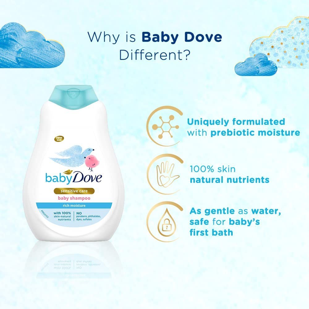 Baby Dove Shampoo 400 Ml 175 Nivea Rose Lip Balm 119