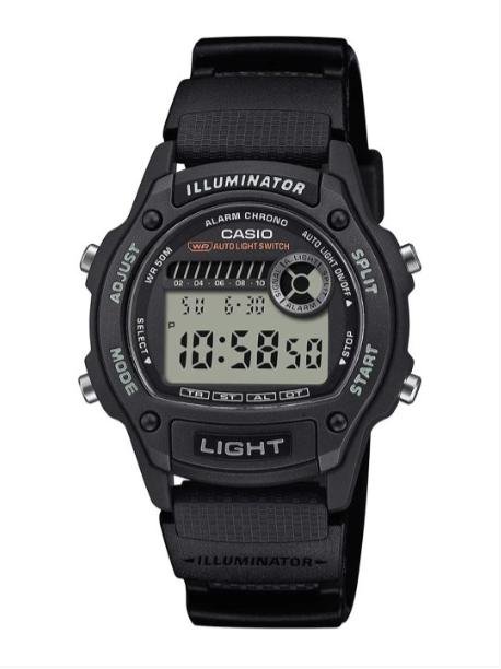 Casio Casio Men Resin W-220h-1avdfblack Digital Dial Bio-based Resin Band Watch 1 837