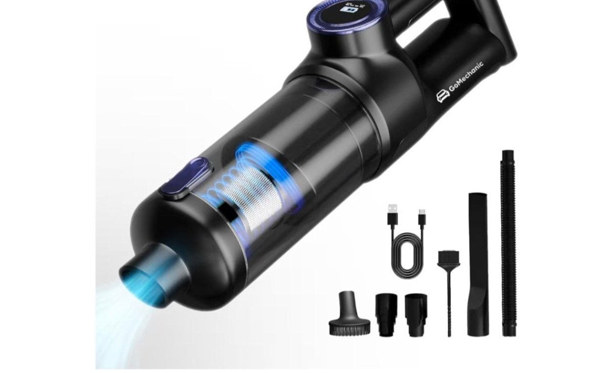 Grab1199reg 3k Gomechanic Wireless Vacuum Cleaner For Home And Car