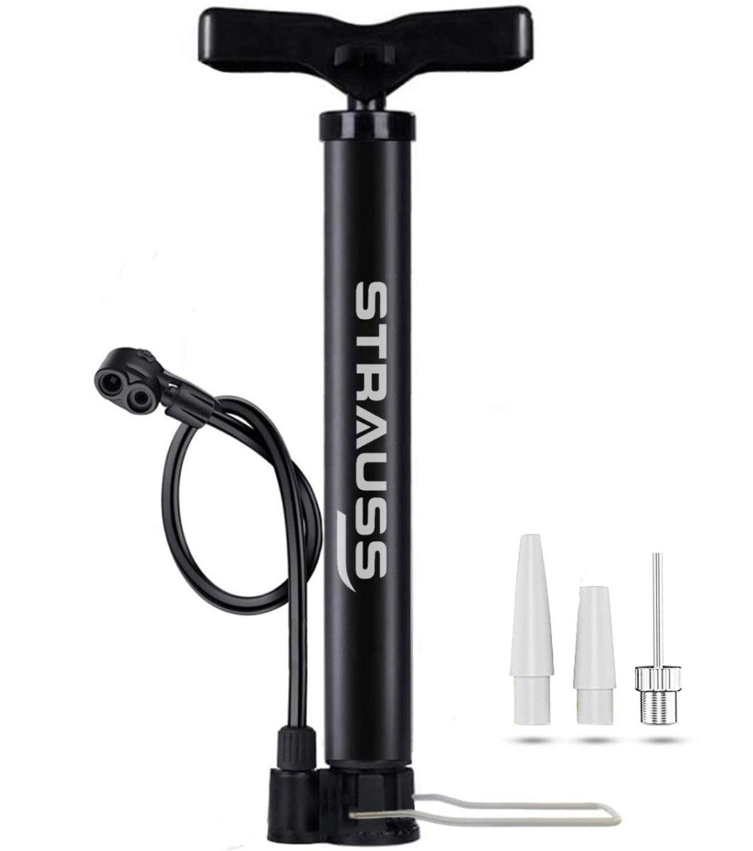 Strauss Bicycle Air Pump With Needle Dual Valve 30 Cm Long 220
