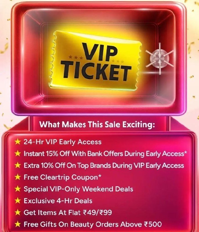 Myntra Vip Pass For Upcoming Sale On 29th May Get Pass At Rs 19 9 You Will Get Products At Rs 49 99
