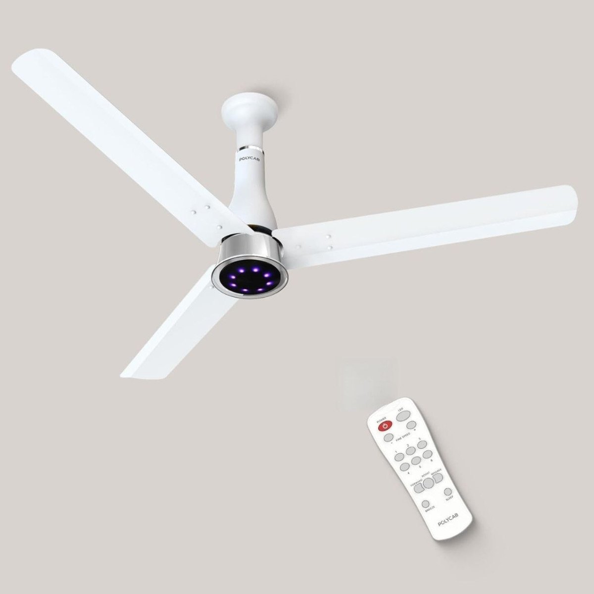 Polycab Wizzy Prime 1200mm Bldc Ceiling Fan With Remote3375coupon