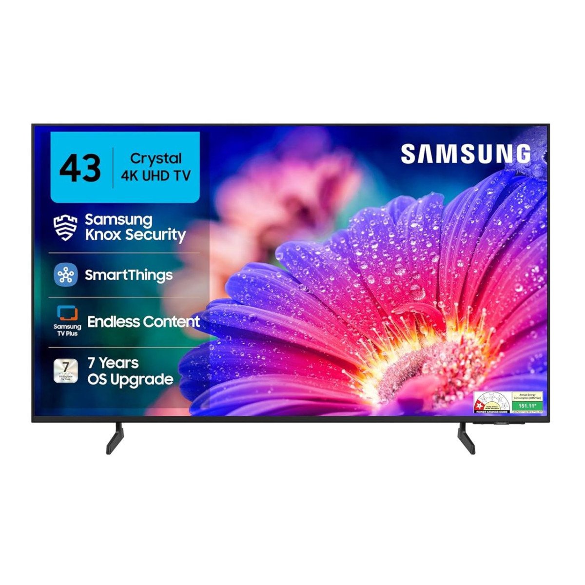 Samsung 108 Cm (43 Inches) Crystal 4k Vista Ultra Hd Smart Led Tv 25 240