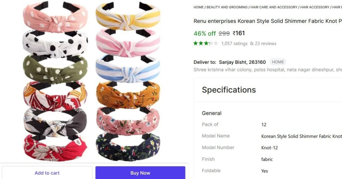Korean Style Shimmer Hairband (12 Pcs) 161