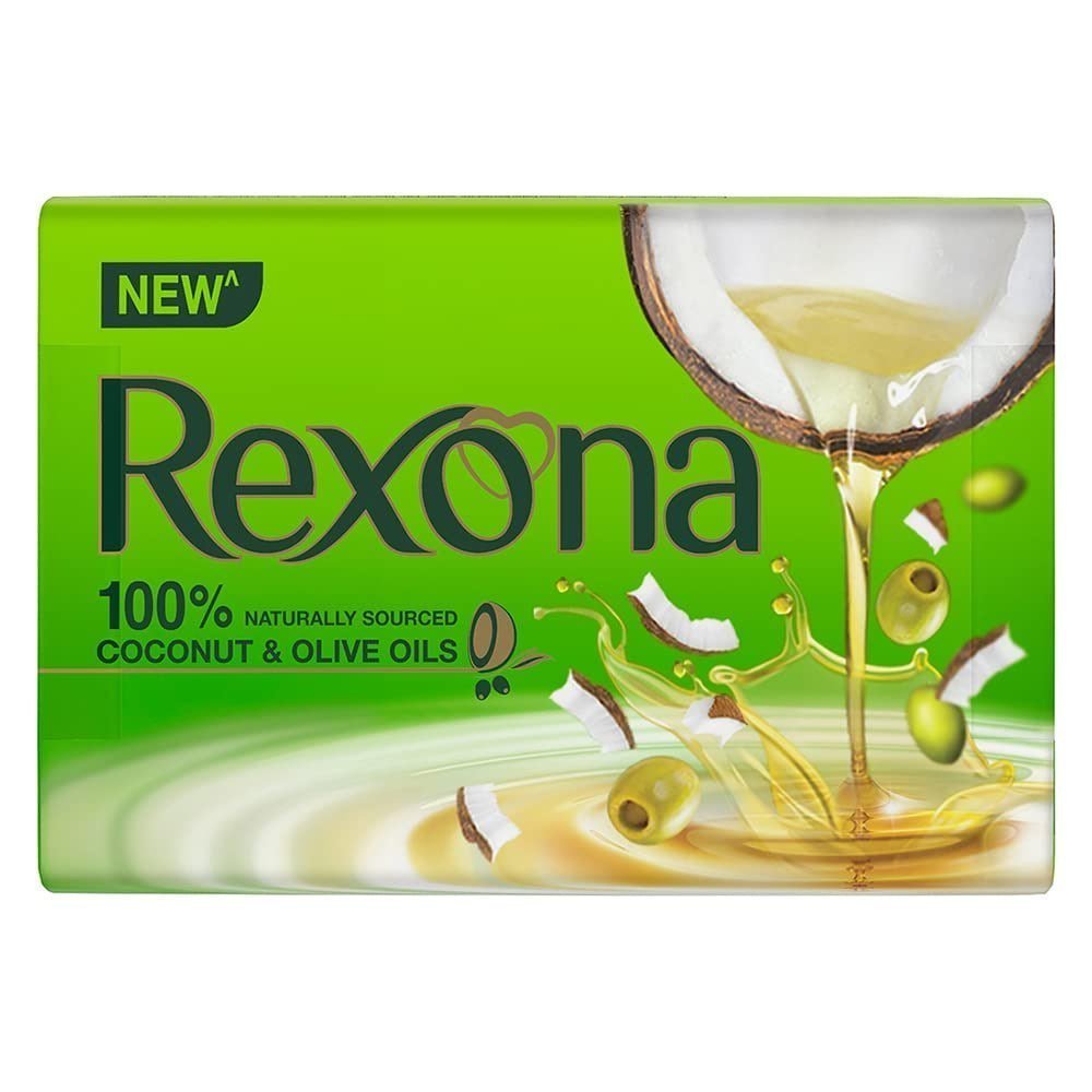Rexona Coconut And Olive Oil Soap For Silky Smooth Skin(4 100g) Pack Of 4 9