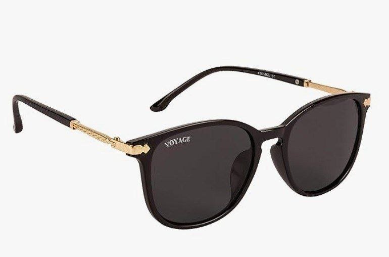 Voyage Lightweight Uv Protected Full Rim Branded Latest Round Sunglasses For Women