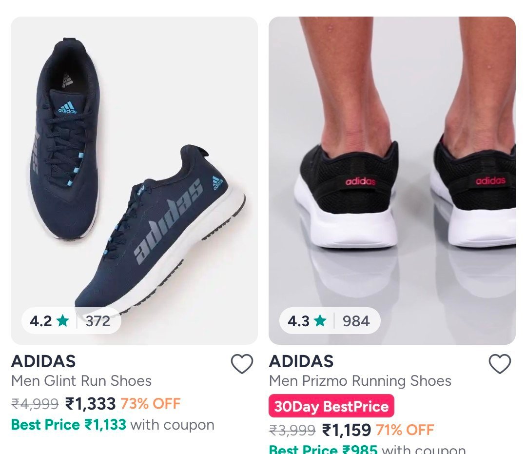 Myntra Up To 73 On Adidas Shoes Men S Women S