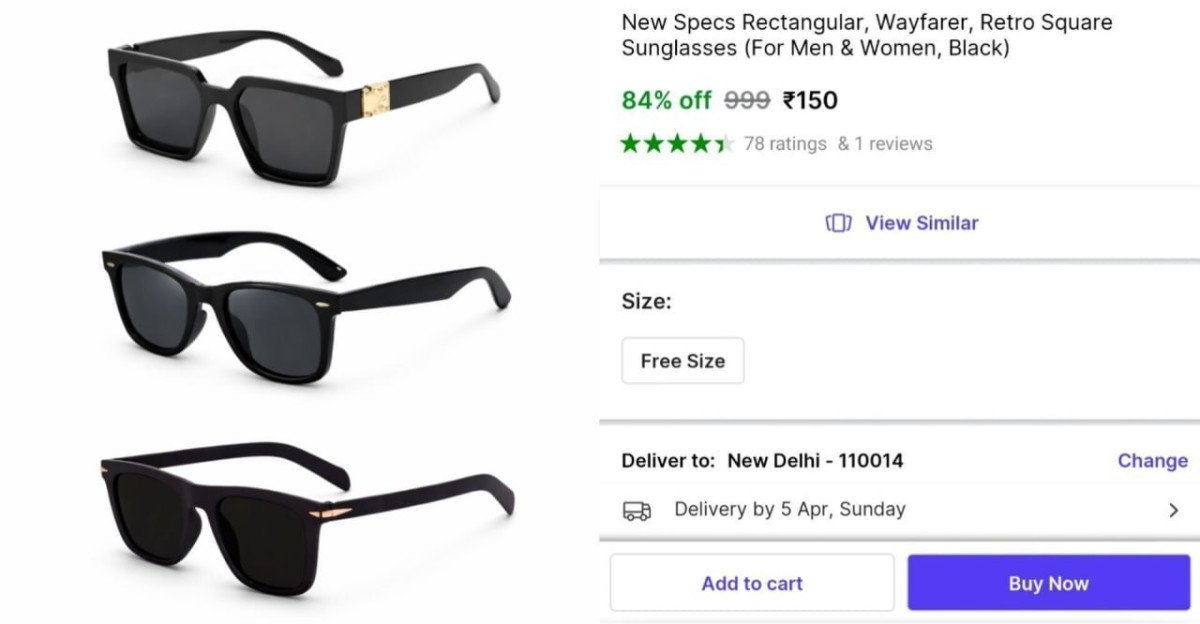 Pack Of 3 Sunglasses At 150