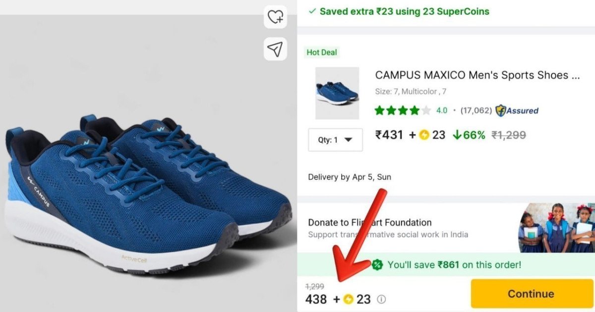 Campus Sports Shoes At 438 Sc