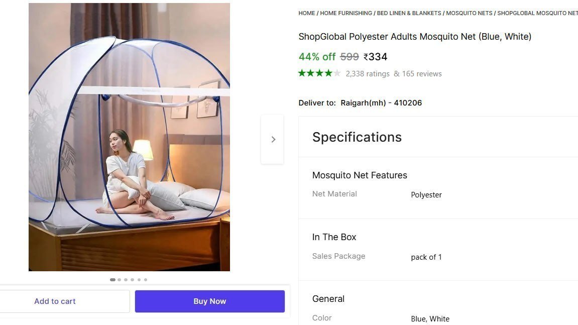 Double Bed Mosquito Net 334