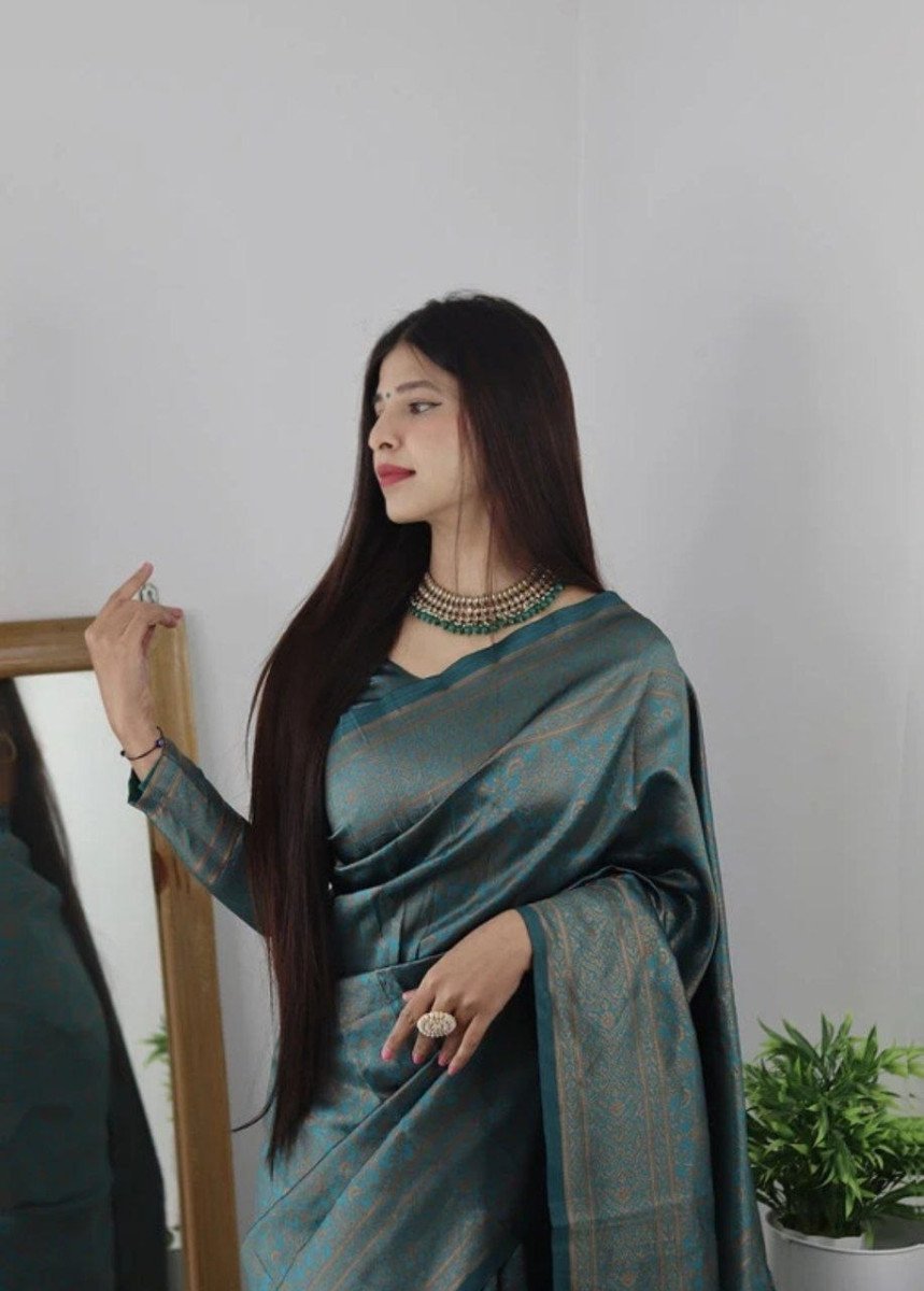 K Saliya Enterprise Printed Kanjivaram Pure Silk Saree 440