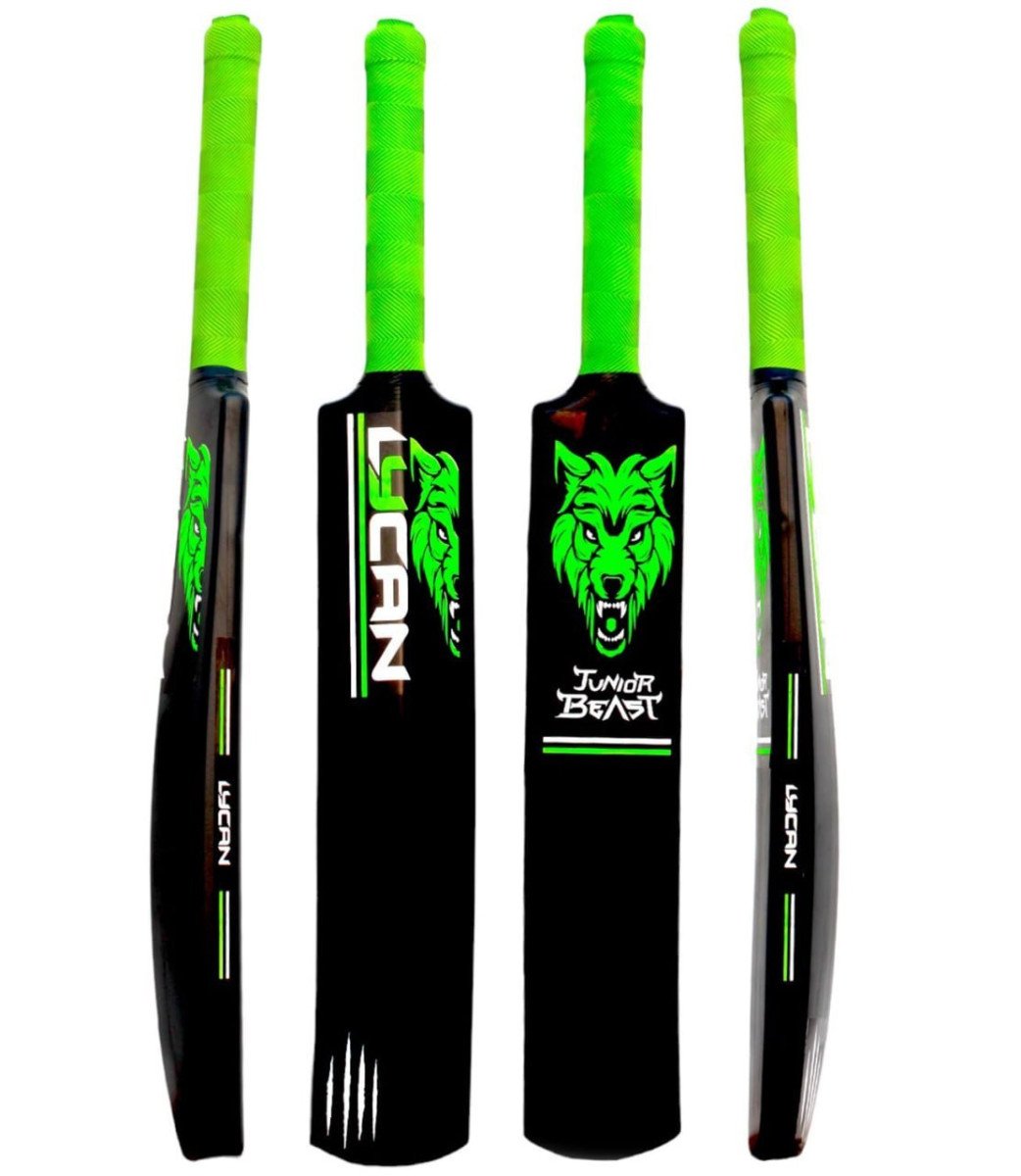 Lycan Junior Hard Plastic Cricket Bat Size 3 Age 6-8 Year Old Kids 1pc Cric