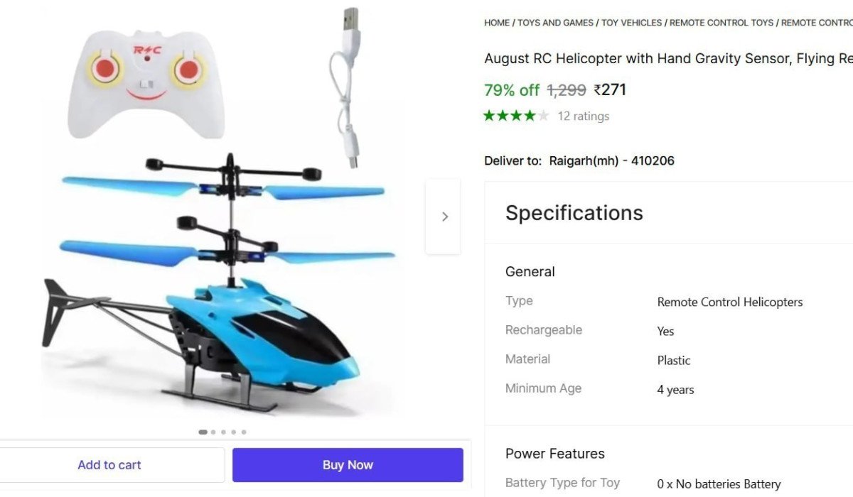 Remote Control Rc Helicopter 271