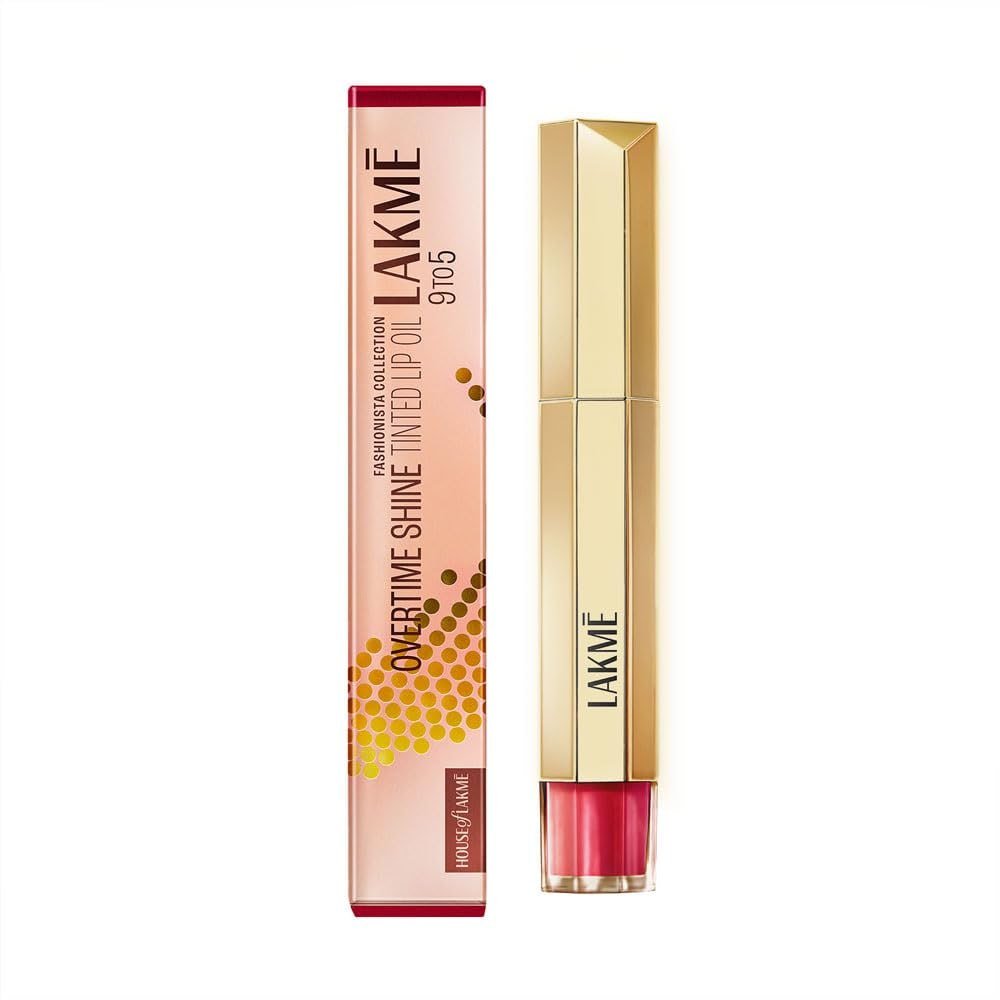 Lakm Lakm Lakme 9to5 Overtime Shine Tinted Lip Oil - Coral Charm 5 3ml 3ml 