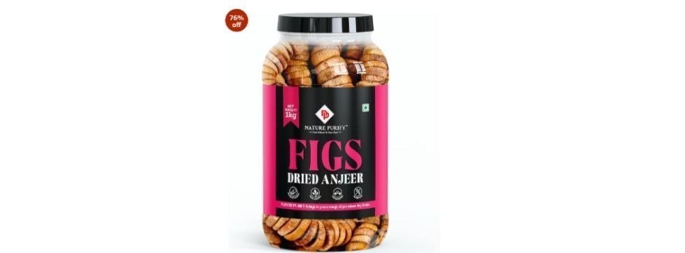 Nature Purify Premium Dried Figs 1 Kg Dried Anjeer Rich Source Of Fiber Low In Fatdeal 475 Reg 799