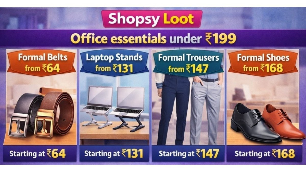 Shopsy Loot - Office Essentials Under 199 Formal Belts From 64 Laptop Stands From 131 Formal Trousers From 147 Formal Shoes From 168 Sort Low To