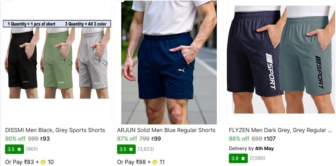 Mens Shorts Starts 99