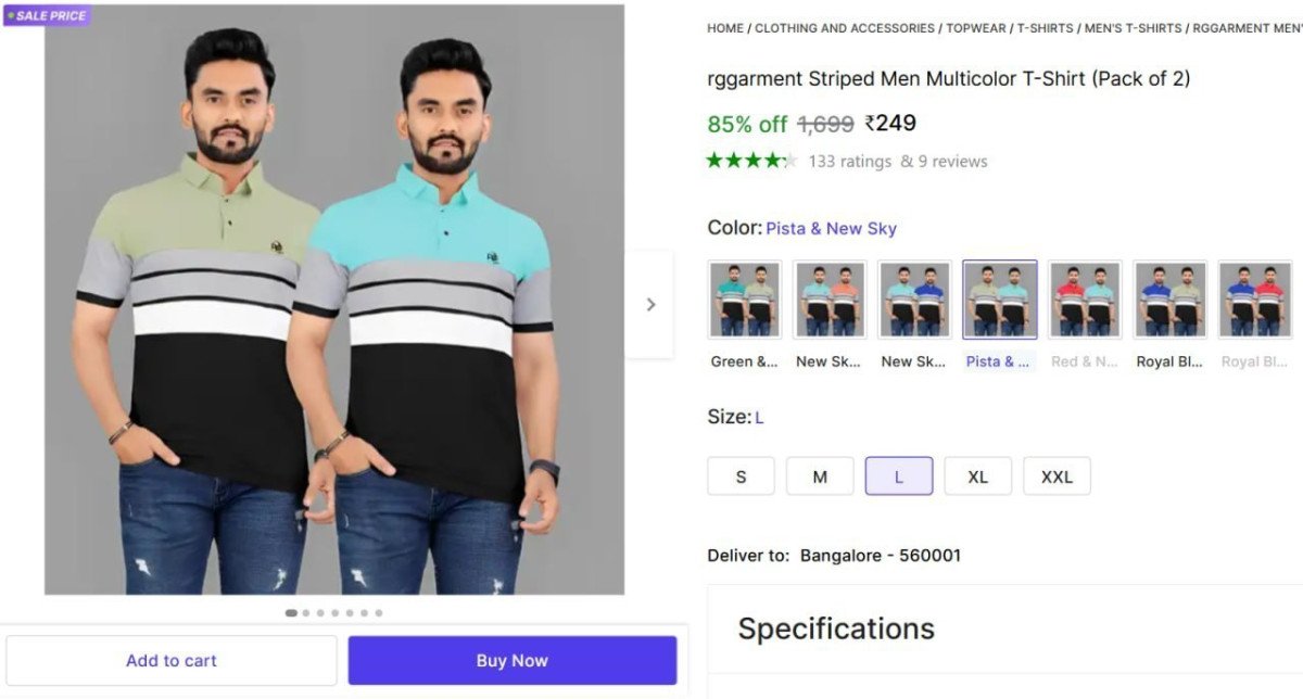 Men S Polo (set Of 2) 249select Size L