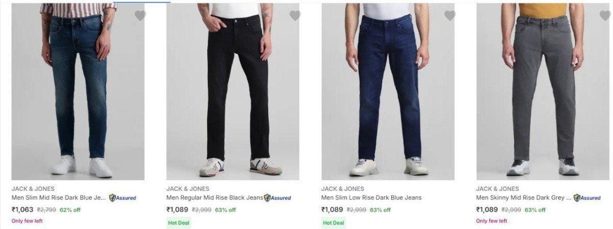 Flipkart Jack And Jones Jeans From 1013