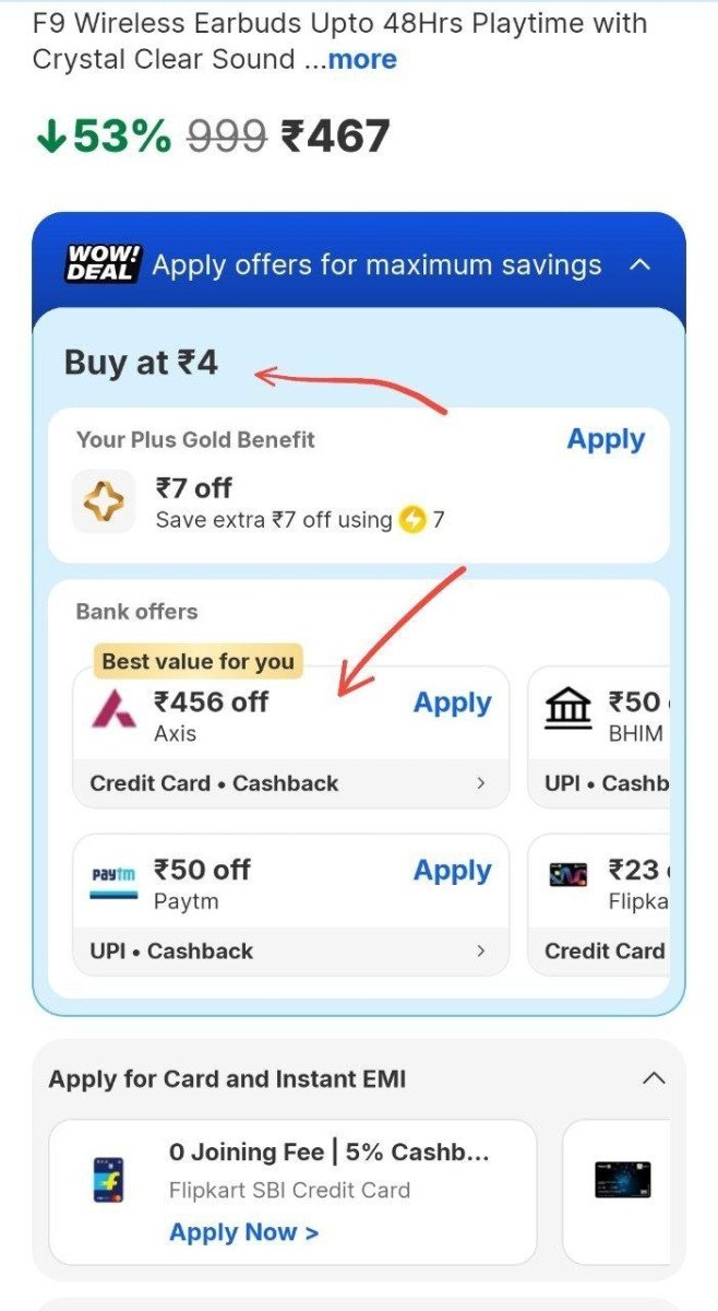 Flipkart 500 Shopping Biggest Lootlink Go To Above Link And Search Any Product Now Check Flipkart Supermomey Axis Credit Card 500 Shown Or Not If Shown Then